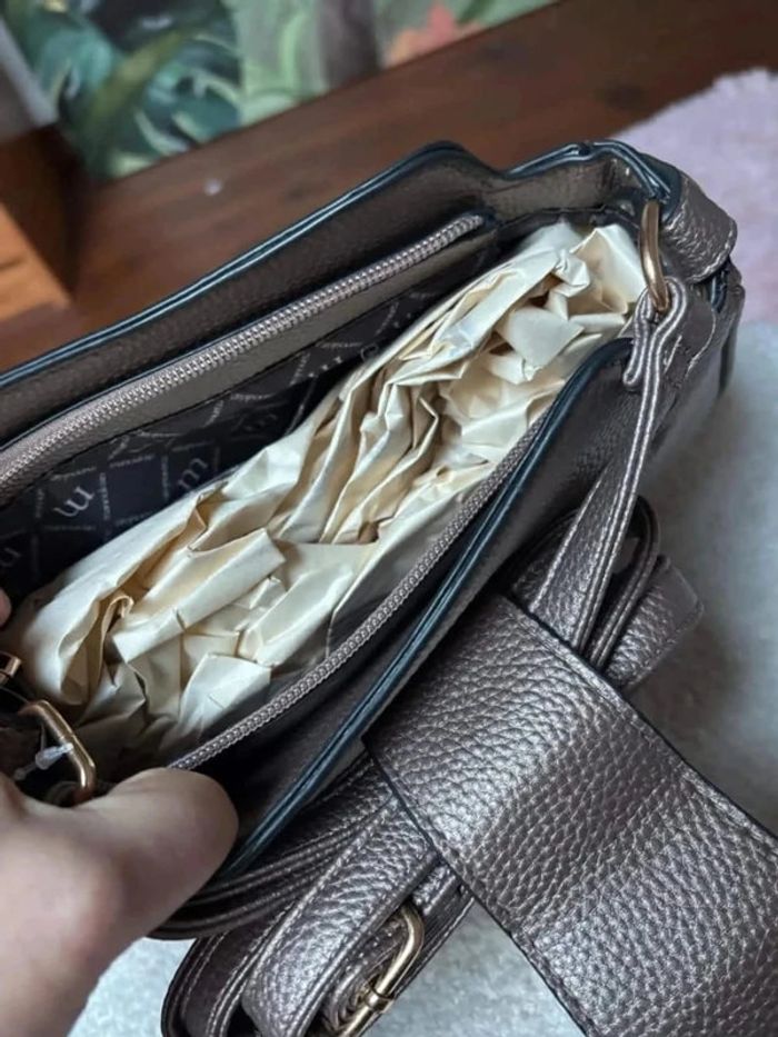 Sac à main Brun doré Manoukian - photo numéro 6