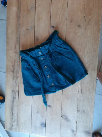 Jupe velour vert