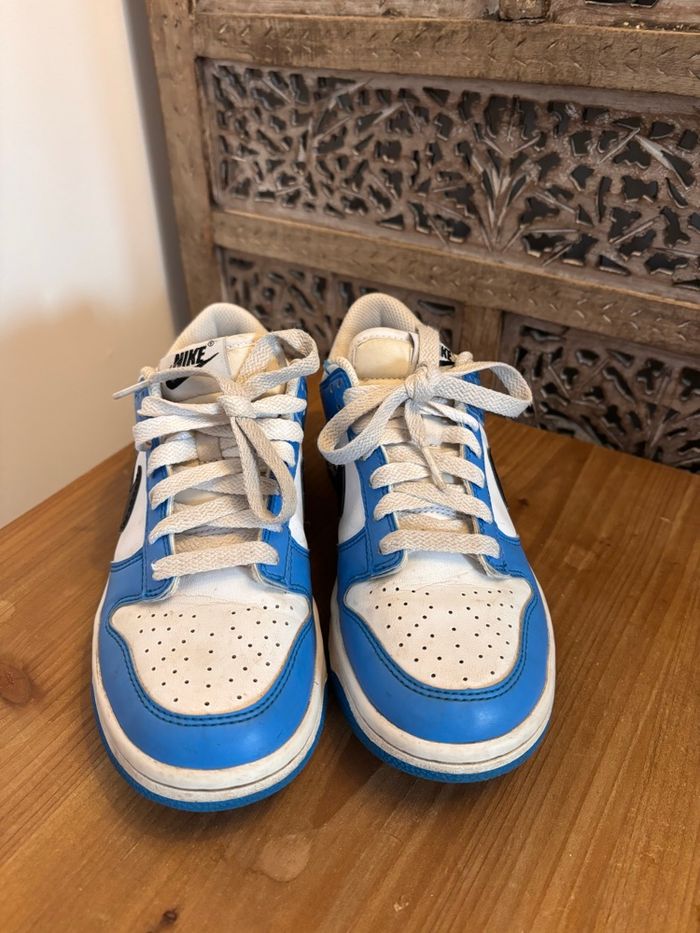Basket dunk  taille 38 blanche bleue noire Nike - photo numéro 3