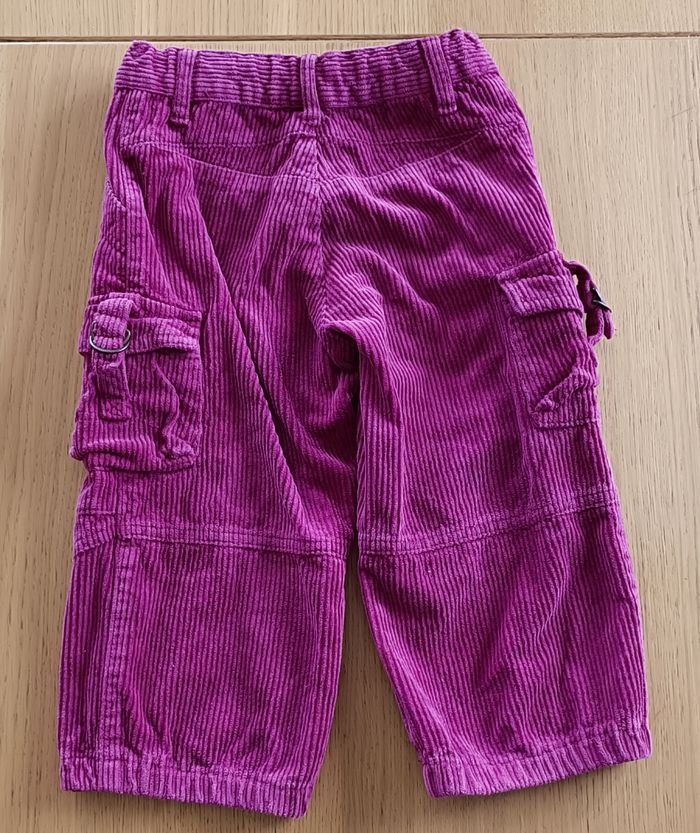 Pantalon Catimini 3 ans velours côtelé fushia fille - photo numéro 6