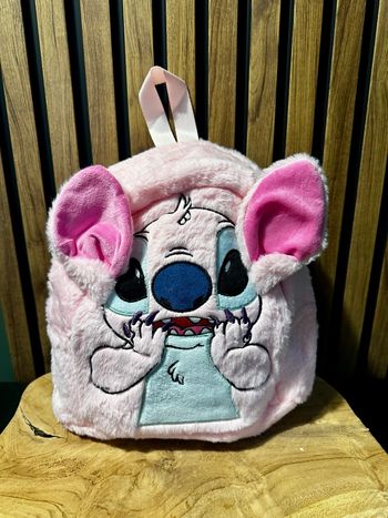 Sac à dos peluche Stitch rose 