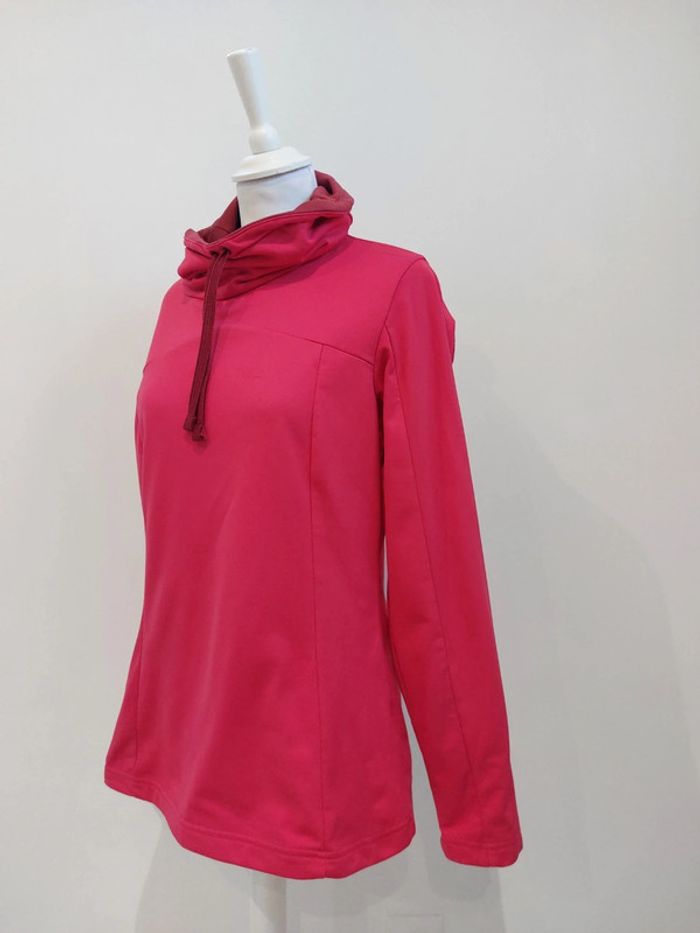 Sweat-shirt chaud hiver col roulé quechua femme taille L - photo numéro 3