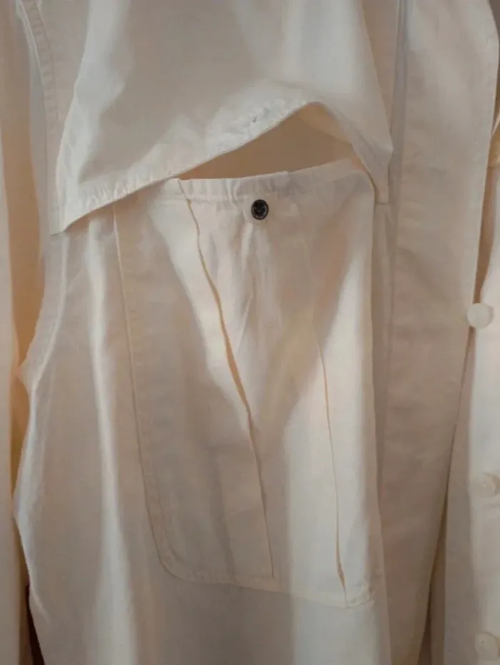 Superbe chemise surchemise vintage 100% coton
 taille 40-44 - photo numéro 3