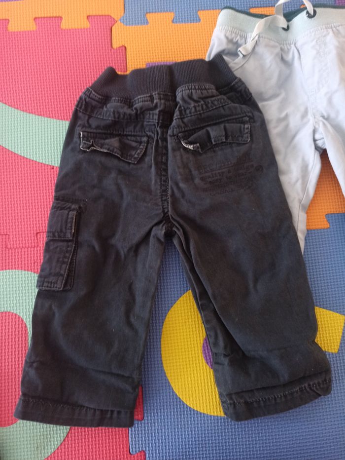 Lot de deux pantalons hiver 12 mois - photo numéro 5