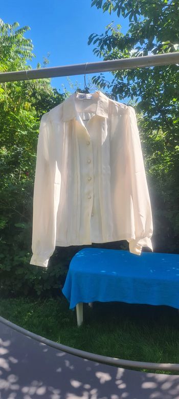 Chemisier vintage voile T 42 Ginette Pauquet