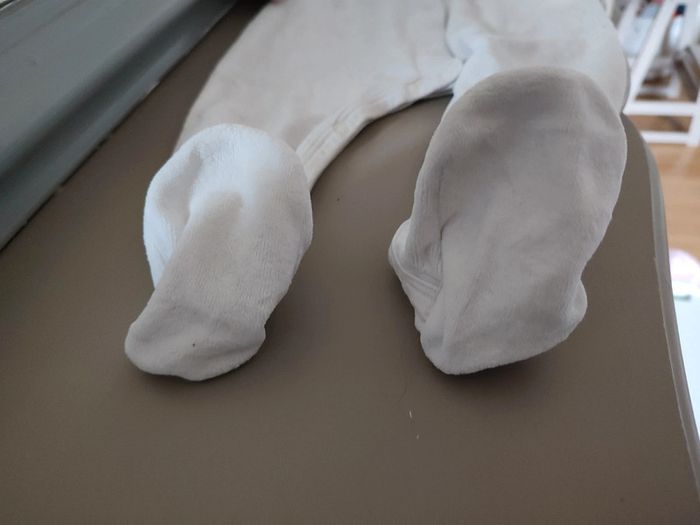 Pyjama blanc 12 mois Petit Bateau - photo numéro 3