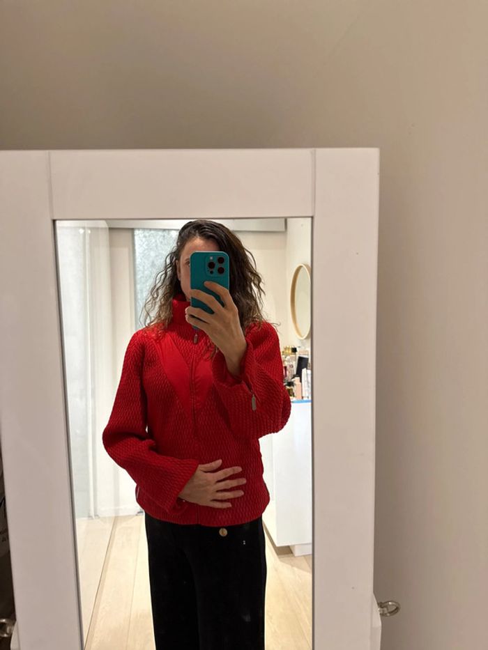 Blouson mango rouge taille L vintage dressing - photo numéro 5