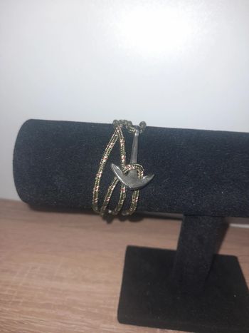 Bracelet lacet ancre réglable 🔴 mixte