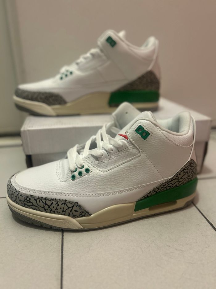 Aire Jordan 3 rétro Lucky Green - photo numéro 5