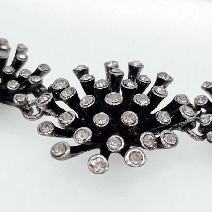 Armand Thiery collier strass et métal neuf - photo numéro 3
