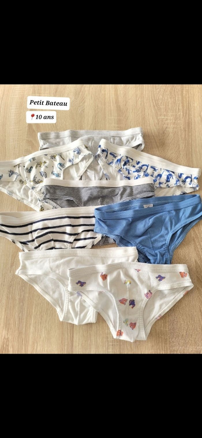 Lot slips petit bateau 10 ans