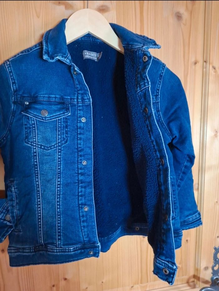 Veste en jeans doublé polaire 8 ans orchestra - photo numéro 3