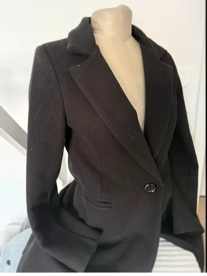 Manteau noir cintré Adilynn - Taille S