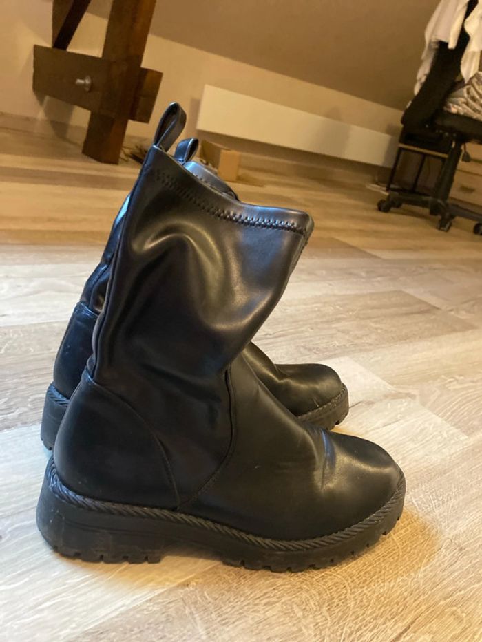 bottines/ bottes compensés à talons boots - photo numéro 2