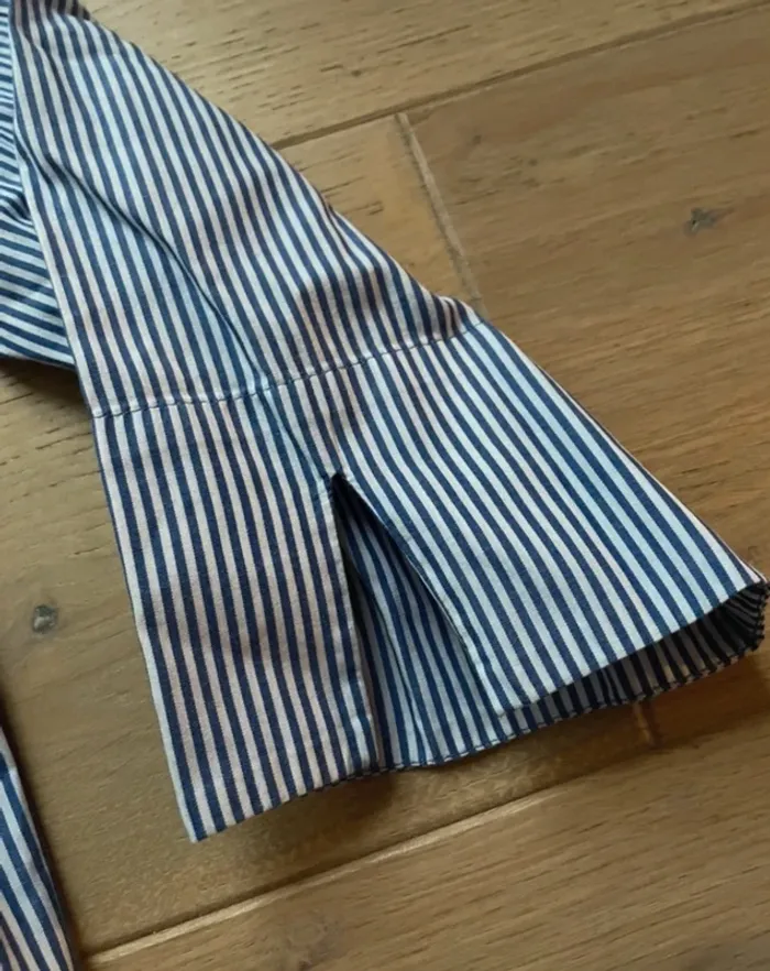 Blouse rayée épaules dénudées - Zara - S - photo numéro 3