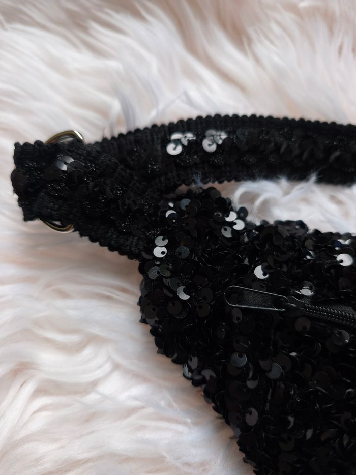 Sac banane sequin noir - photo numéro 5