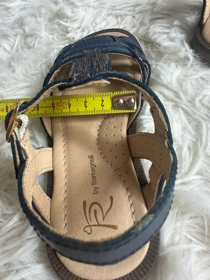 Paire de sandales bleu franco Romagnoli taille 26 - photo numéro 5
