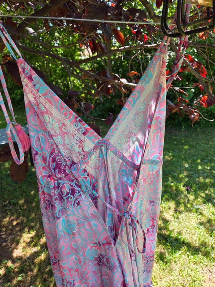 Robe longuefemme fluide ete fleuri - photo numéro 3