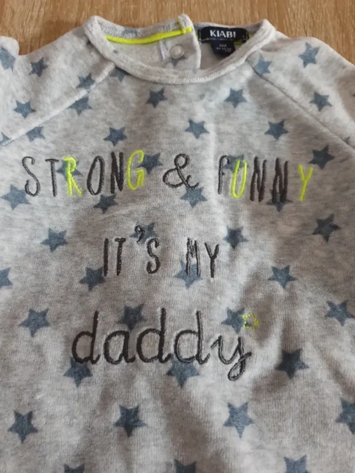 Pyjama 1 piece Kiabi 6 mois - photo numéro 2