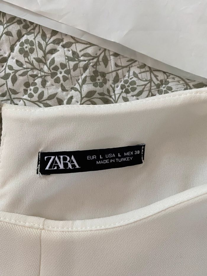 Robe blanche Zara taille L - photo numéro 4