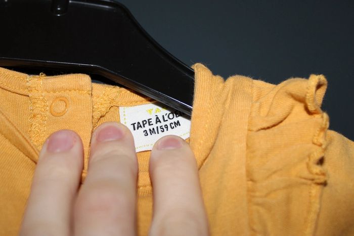 T-shirt manches longues + gilet boléro taille 3 mois 59-60 cm - photo numéro 4