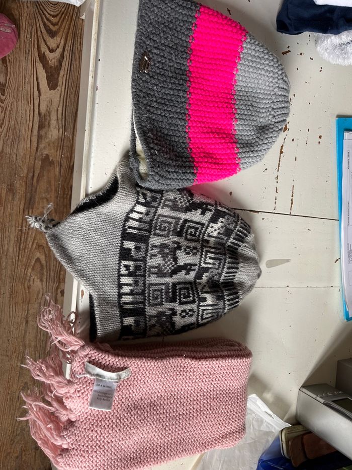 Lot hiver bonnets écharpe