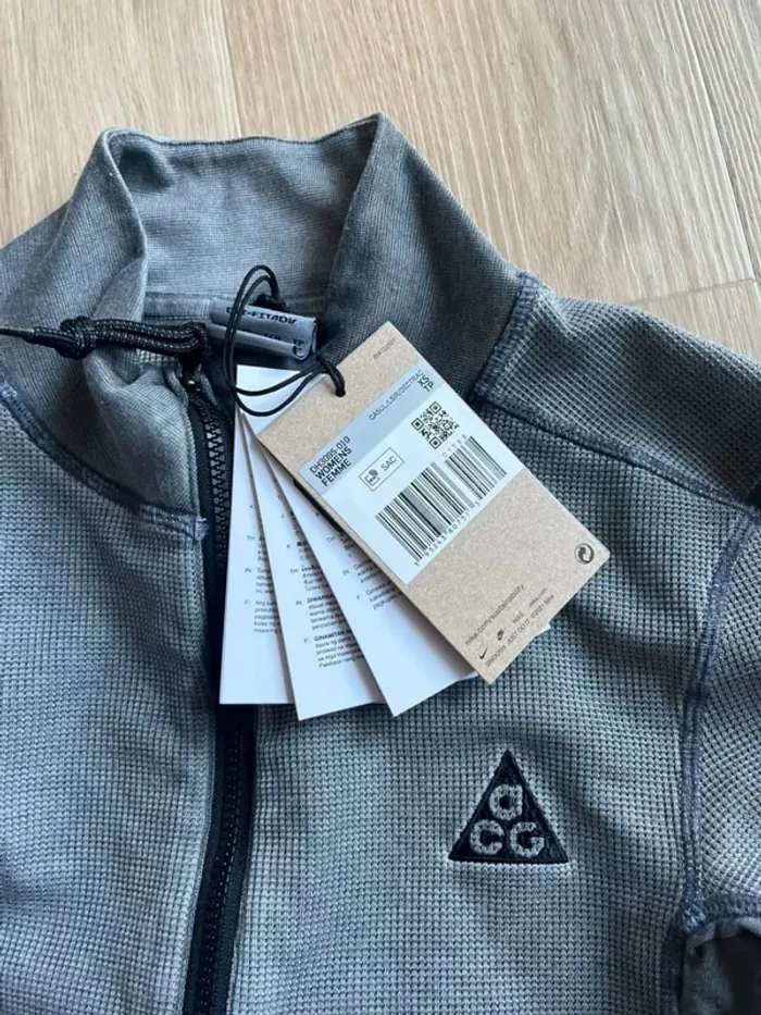 Nike ACG Half Zip Base Layer Grey XS - photo numéro 2