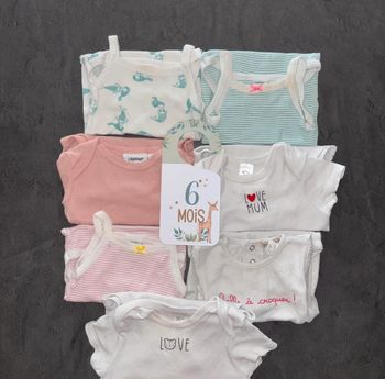 Lot de body multimarque / 6 mois / Bon état
