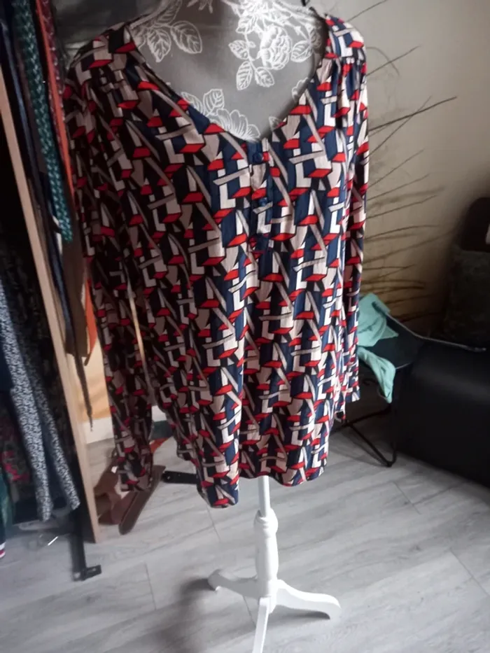Blouse chemise colorée - photo numéro 2