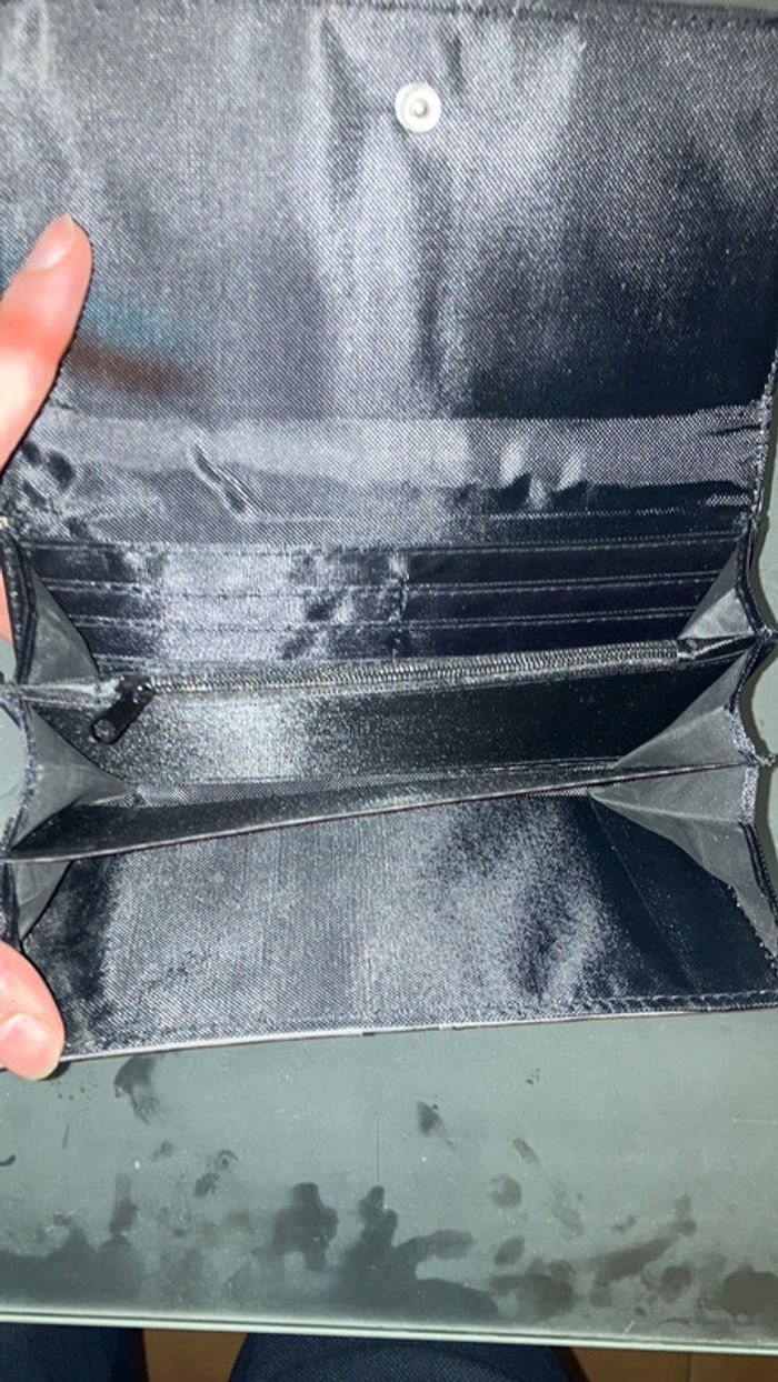 Grand portefeuille femme gris. - photo numéro 3