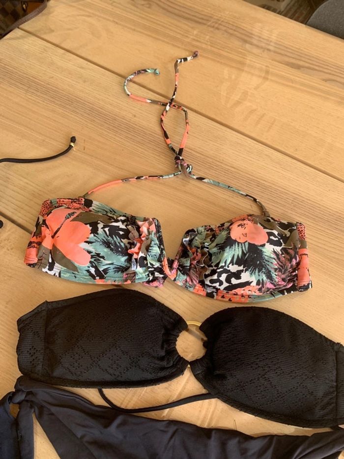 Lot de maillots de bain | 2 hauts et 1 bas noir - photo numéro 2