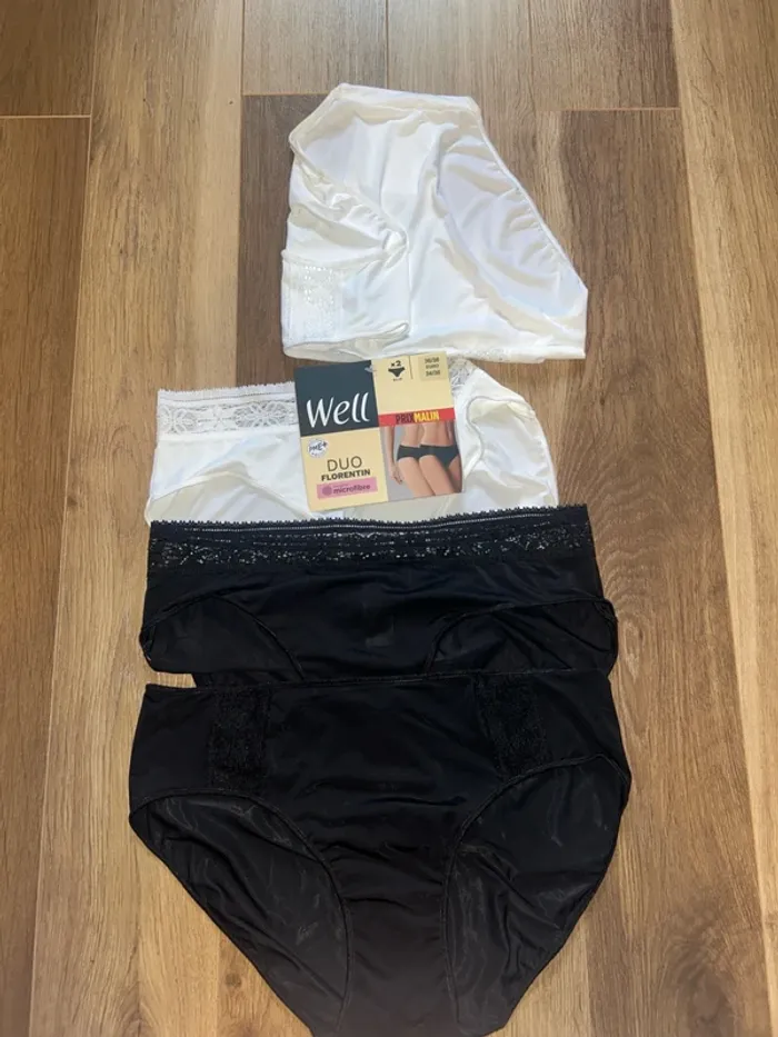 Lot de 4 slips sensation microfibre duo florentin well