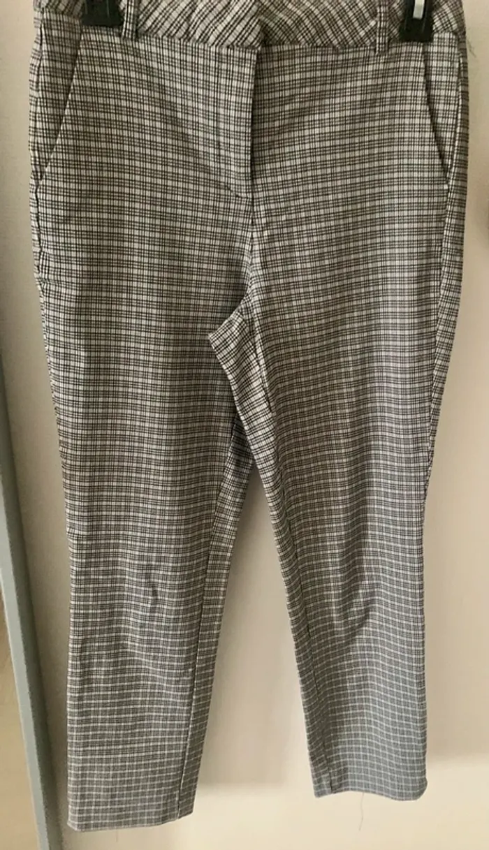 Pantalon à carreaux gris Jennyfer - photo numéro 2