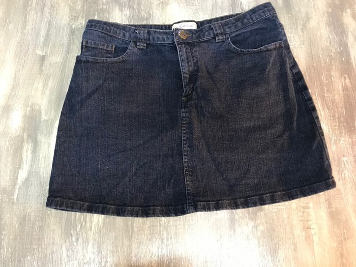 Jupe en jeans bleu