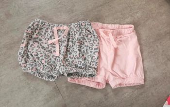 Lot shorts bébé fille 9/12 mois NEUFS