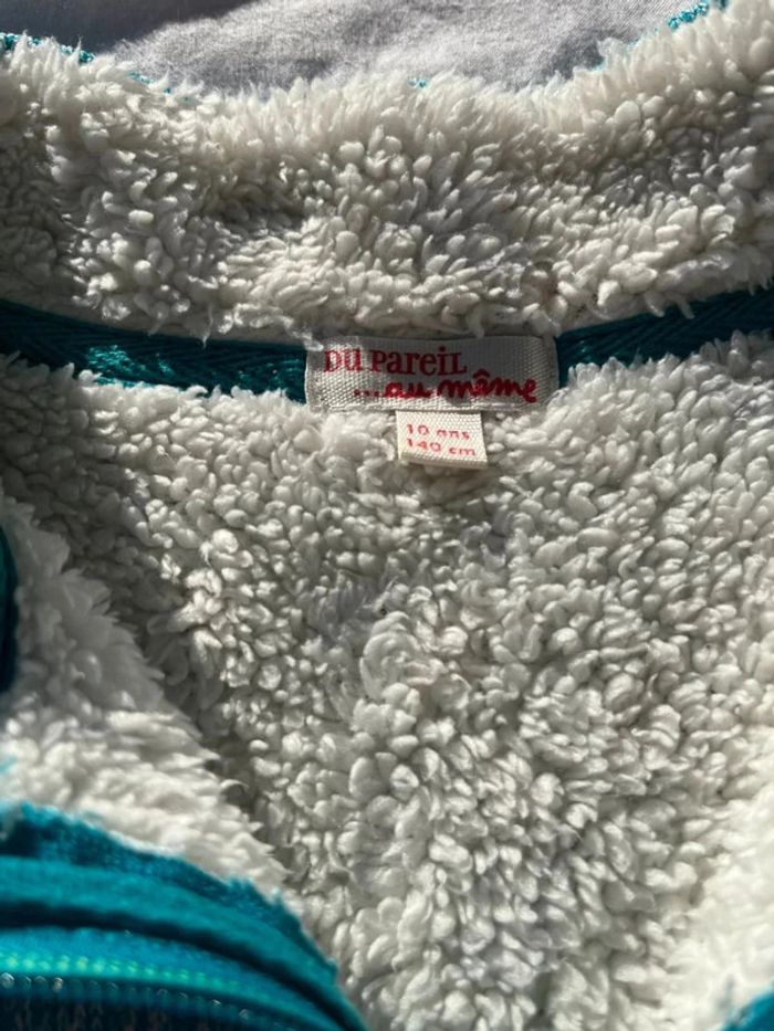 Pull Turquoise Foncé DPAM Taille 10 ans - photo numéro 3