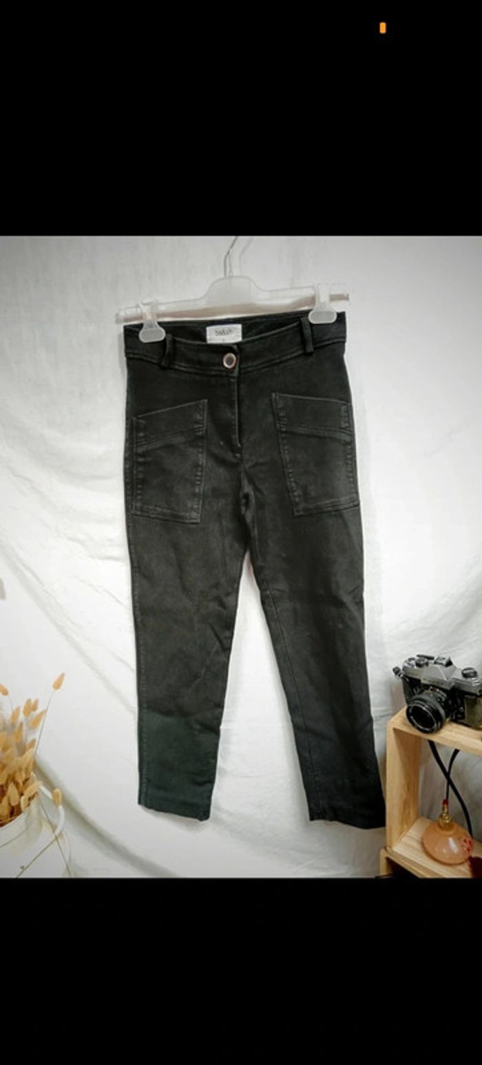 Ba&sh | Pantalon 7/8 noir | t. 0 - photo numéro 4