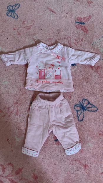 Ensemble douillet les petites coquettes 3 mois