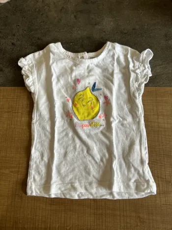 T-shirt manches courtes bébé fille, 18 mois