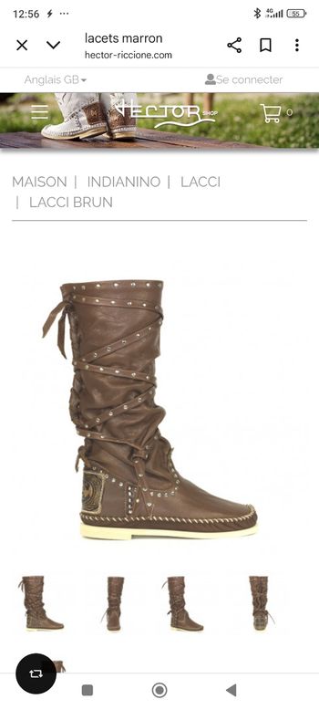 Boots cuir Hector Riccione marron 36