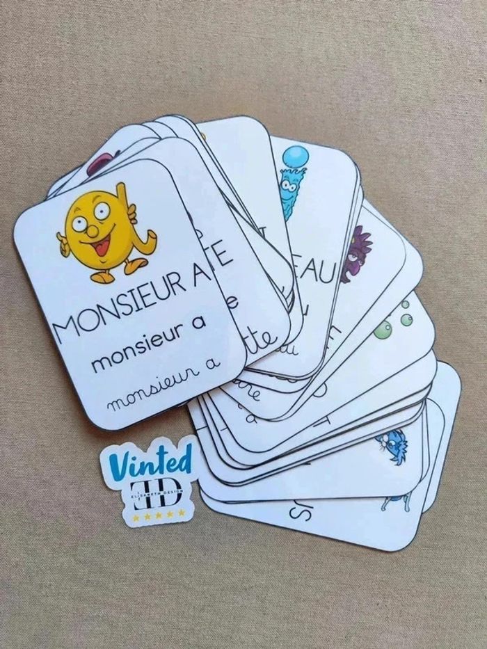 Grandes cartes de l'abécédaire des alphas