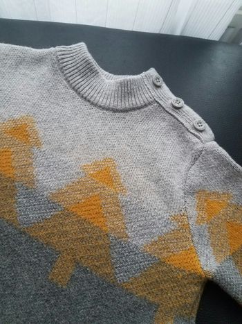 Pull okaidi motif sapin