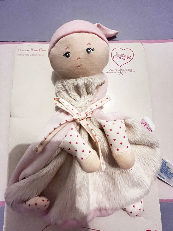Doudou corolle en velours - photo numéro 2
