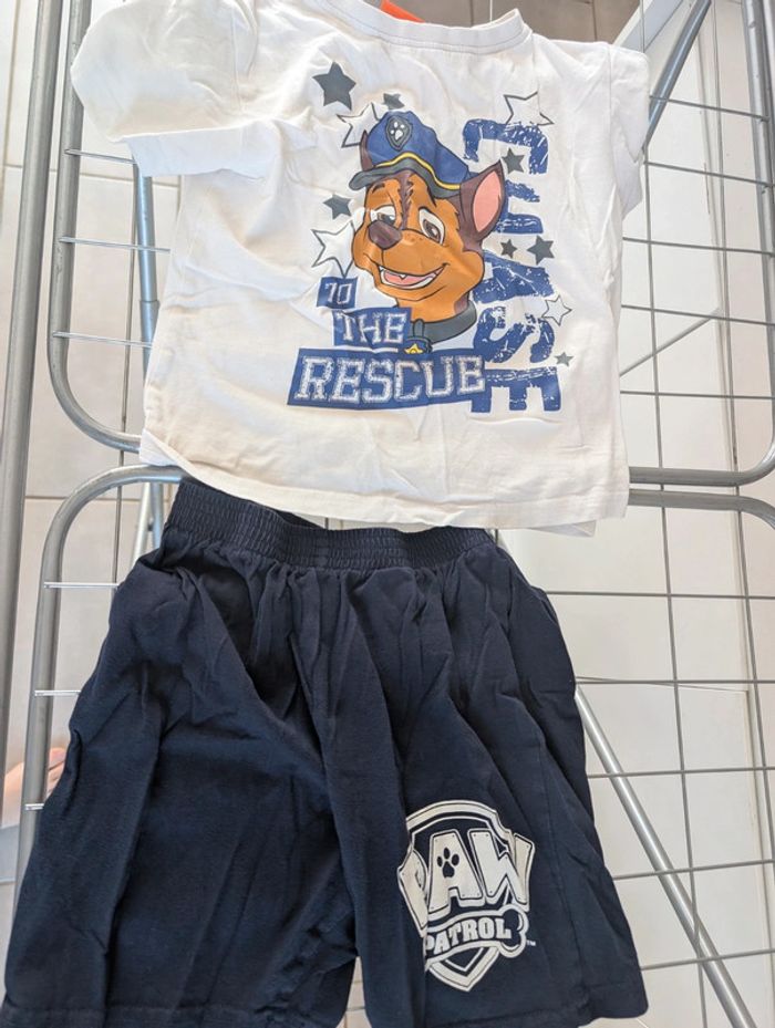 Pyjama short chase pat patrouille 6 ans