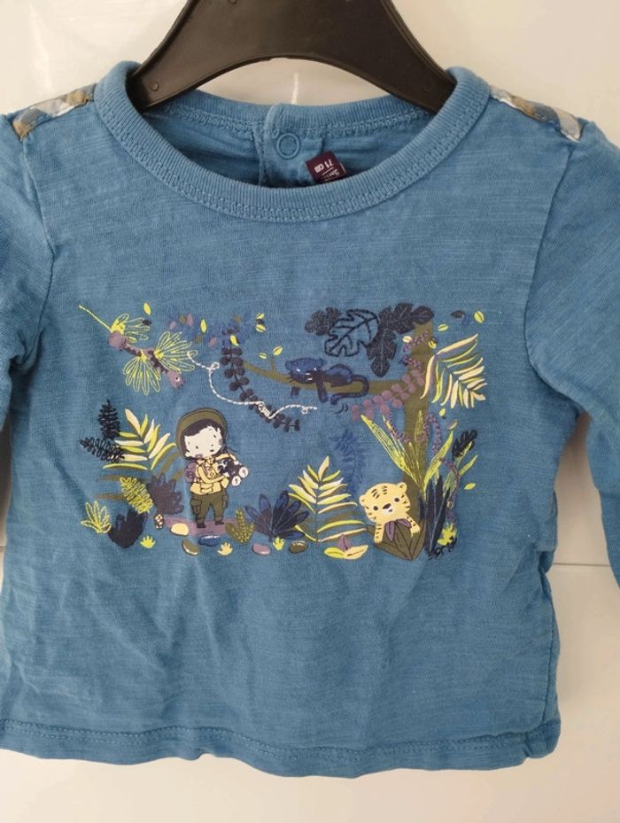 T-shirt manches longues taille 9 mois (71 cm) - photo numéro 2