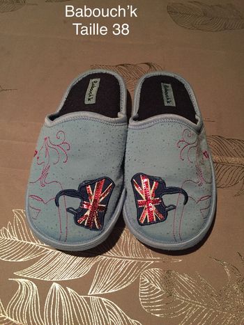 Pantoufles bleues Babouch’k Taille 38