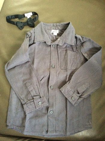 Chemise de cérémonie Liberto avec noeud papillon 3 ans