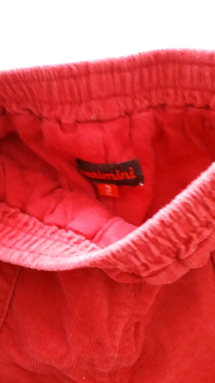 Pantalon fille rouge Catimini 3 mois - photo numéro 4