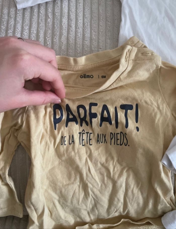 Lot de tee-shirts  6 mois - photo numéro 4