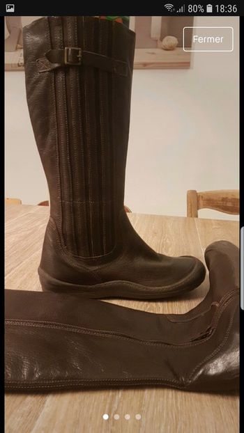 Bottes cuires marron